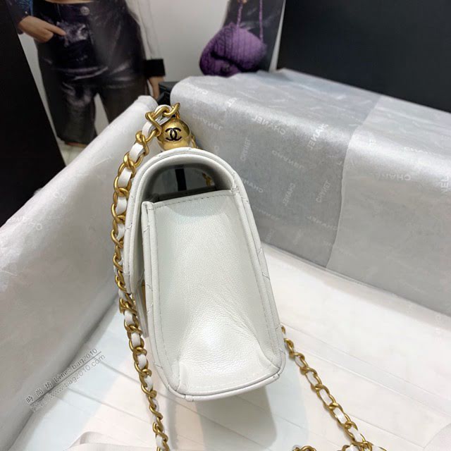 Chanel女包 香奈兒專櫃最新款珍珠小方塊包 Chane鏈子小包  djc3888